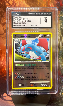 Salamence Stormfront 24/100 Reverse Holo 2008 Pokemon POP9! CGC 9 - Image 1