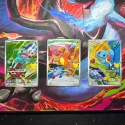 Pokemon TCG First Partner Illustration Collection Series 1 Kanto GEN 1 Starters - Image 1