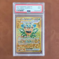 Pokemon Teal Mask Ogerpon ex Hyper Rare 221/167 Sv06 PSA 9 - Image 1