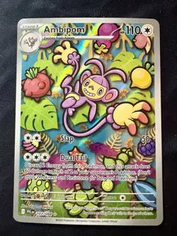 Pokemon TCG Phantasmal Flames Ambipom Illustration Rare #107/094 Holo - Image 1