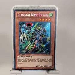 Yugioh Gladiator Beast Secutor LCGX-EN240 Secret Rare 1st Ed NM - Image 1