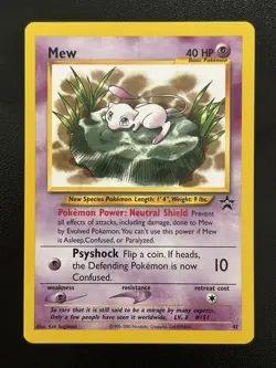 MEW Pokemon Card - 2002 WOTC Black Star Pokemon League Promo - #47 - NM (A) - Image 1