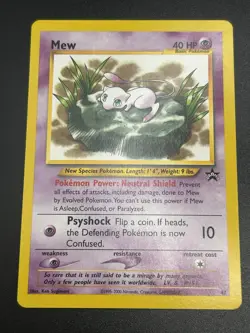 MEW Pokemon Card - 2002 WOTC Black Star Pokemon League Promo - #47 - NM (A) - Image 3