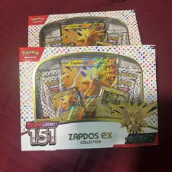 Pokemon TCG Scarlet & Violet 151 Zapdos ex Collection Box Lot NEW Sealed (2) - Image 1