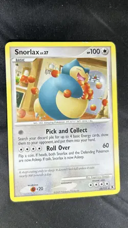 Pokemon Snorlax 33/111 Rising Rivals Non Holo English Card 2009 - Image 1