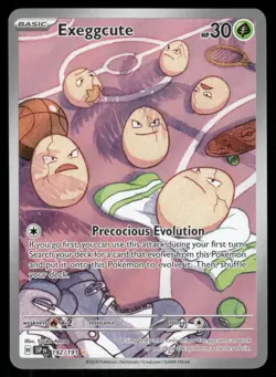 Pokemon Cards Exeggcute 192/191 Surging Sparks Illustration Rare NM - Image 1