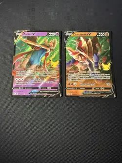 Pokemon Celebrations 25th Anniversary Zacian V & Zamazenta V Cards - NM - Image 1