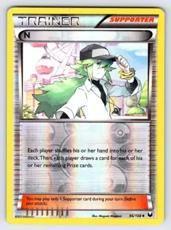 N 96/108 B&W Dark Explorers Pokemon Card Nintendo Reverse Holo Trainer - Lp/Mp - Image 1