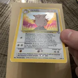 Pokemon Card Clefable 1/64 Jungle Set Holo Rare WOTC Played - Image 4