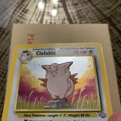 Pokemon Card Clefable 1/64 Jungle Set Holo Rare WOTC Played - Image 5