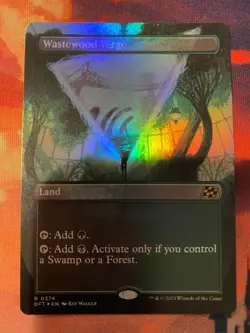 MTG Aetherdrift Wastewood Verge Borderless Foil - Image 1