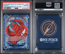 2026 ONE PIECE OP14-EB04-THE AZURE SEA'S SEVEN 3RD ANV-SILVER #051 BUGGY PSA 10 - Image 3
