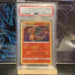 Pokemon Card Charizard Holo Fall 19 SM226 Black Star Promo Collector Chest PSA 9 - Image 1
