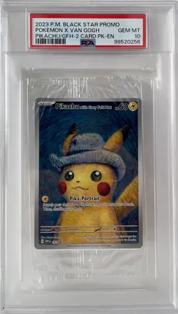PSA 10 Pikachu With Grey Felt Hat - 085 - Pokemon X Van Gogh Sealed - Image 1