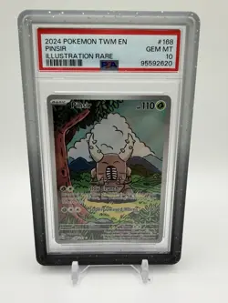 Pokemon TCG Sv06 Twilight Pinsir Illustration Rare Holo 168/167 PSA 10 - Image 1