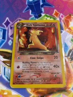 Pokemon TCG Dark Typhlosion Holo Rare Neo Destiny 10/105 Vintage Card - Image 1