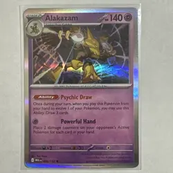 Alakazam 056/132 Rare Holo Card Mega Evolution MEG Pokemon TCG NM - Image 1