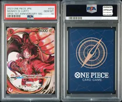 PSA10 One Piece Card OP-05 Monkey D. Luffy Japanese ST01-012 SR Oda Sign - Image 3