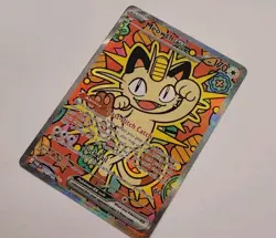 Meowth EX Full Art Holo Rare Pokemon Card 121/088 170 HP Tuck Tail Attack - Image 4