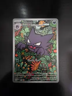 Haunter MEP027 Black Star Full Art Illustration Rare Promo Pokemon Card - NM - Image 1