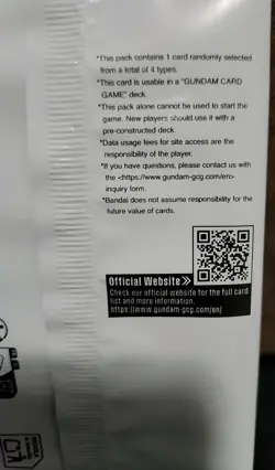 [ENGLISH] Gundam Card Game ST09 Release Event Promotion Pack *SEALED* - Image 3