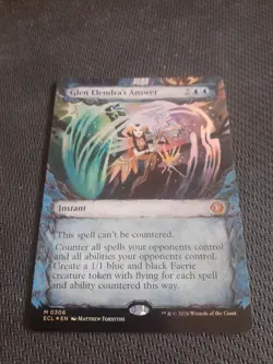 MTG ~ Glen Elendra's Answer (Showcase Foil) ~ ECL ~ NM - Image 1