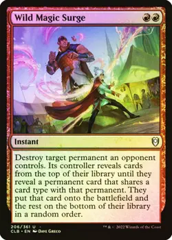 Wild Magic Surge FOIL - Commander Legends: Baldur's MAGIC MTG NM INSTANT - Image 1