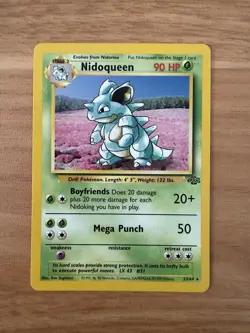 Pokemon Nidoqueen 23/64 Jungle Rare Non-Holo Near Mint Pack Fresh - Image 1