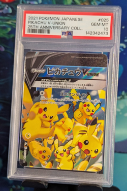 2021 Pokemon Pikachu V-Union #025 25th Anniversary Collection GEM PSA10 - Image 1