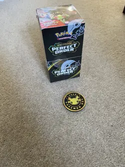 Pokemon TCG Perfect Order Half Booster Box 18 Packs In Hand - Image 1