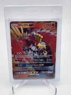 2017 Pokemon Ho-Oh GX Sun & Moon Mysterious Power Tin Black Star Promo SM57 LP - Image 1