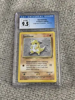 Pokemon TCG Sandshrew Legendary Collection CGC 9.5 GEM Mint 2002 91/110 - Image 1