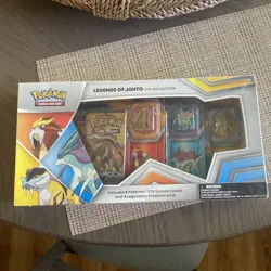 Pokemon TCG Legends of Johto Pin Collection Box - New Sealed (9 Packs, 3 Pins) - Image 1