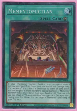 Mementomictlan CR VASM-EN008 Valiant Smashers Yugioh 1st Edition - Image 1