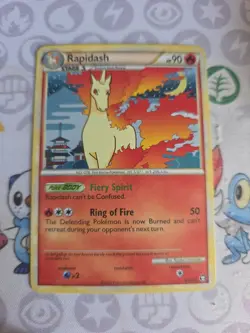 Rapidash HGSS Triumphant 8/102 Near Mint Rare Holo Pokemon Card 2010 - Image 1