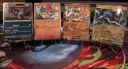 Unova Heavy Hitters Premium Collection Stamped Promo Cards - Qty 4 Cards. - Image 1