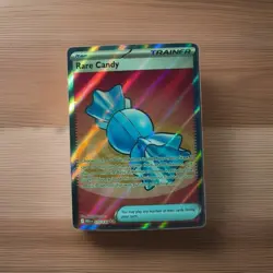 Pokemon TCG Rare Candy Trainer-Item Full Art Holo MEGA 175/185 Card - Image 1