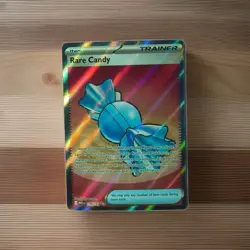Pokemon TCG Rare Candy Trainer-Item Full Art Holo MEGA 175/185 Card - Image 2