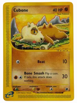Cubone - 103/165 Expedition 2002 - E-Reader WOTC - Pokemon TCG - Image 1
