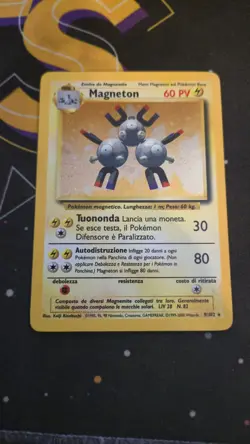 Magneton 009/102 Base Set Holo Italian Pokemon TCG NM-LP SWIRL - Image 1