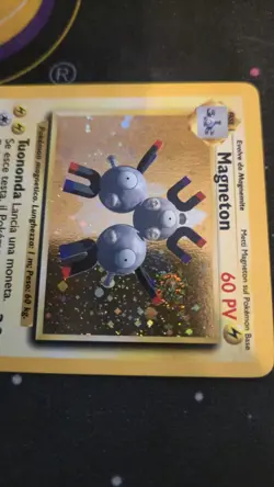 Magneton 009/102 Base Set Holo Italian Pokemon TCG NM-LP SWIRL - Image 4