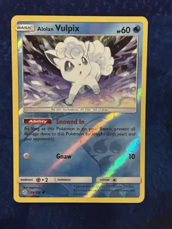 Pokemon Alolan Vulpix Reverse Holo Common # 39/236 - Sm-Cosmic Eclipse - LP - Image 1