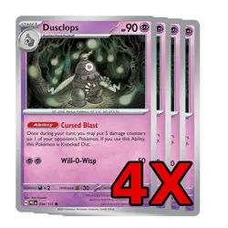 Dusclops 036/131 REVERSE HOLO x4 Playset 4x Pokemon TCG SV Prismatic Evolutions - Image 1