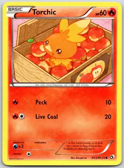 POKEMON LEGENDARY TREASURES TORCHIC RC5/RC25 COMMON HOLO NM - Image 1
