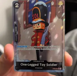 Namco One Piece CCG One-Legged Toy Soldier OP05-081 Premium Booster Foil - Image 1