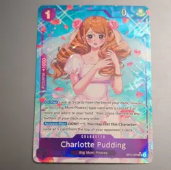 Namco Charlotte Pudding OP11-070 SR Alternate Art Foil A Fist of Divine Speed - Image 1