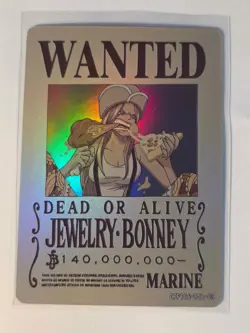 One Piece Kayou Wanted Card of 6 Holo Card Chinese Fishman Island OPF106-TJL - Image 4