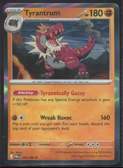 Tyrantrum 045/088 Holo Rare ME03: Perfect Order Pokemon Card TGC NM - Image 1