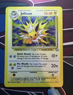 Pokemon TCG Jolteon Jungle Holo Rare Card 4/64 - Image 1