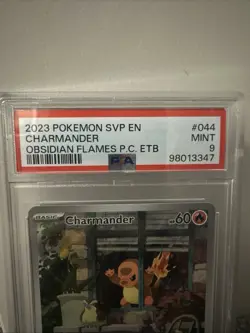 Pokemon Cards - PSA 9 Charmander 044 - Pokemon Center Obsidian Flames ETB Promo - Image 2